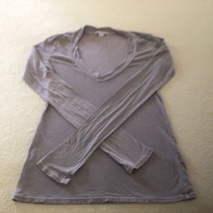 James Perse Long Sleeve V Neck Shirt